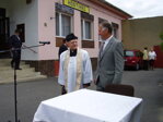 Farář z Městečka Trnávky s místostarostou Panem Danešem