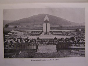 Foto památníku ze dne 23.7.1933
